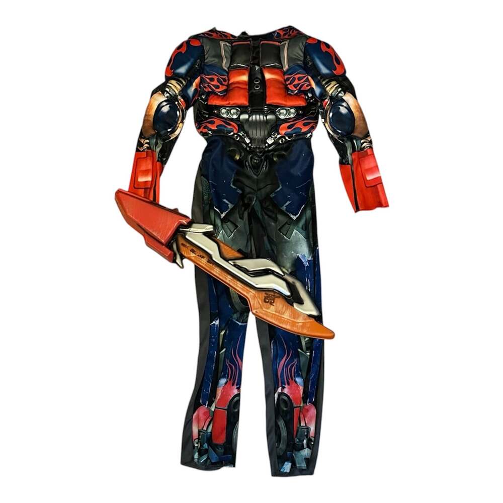 Transformers Optimus Prime Boys Child Halloween Costume M 7-8 Jumpsuit Muscle